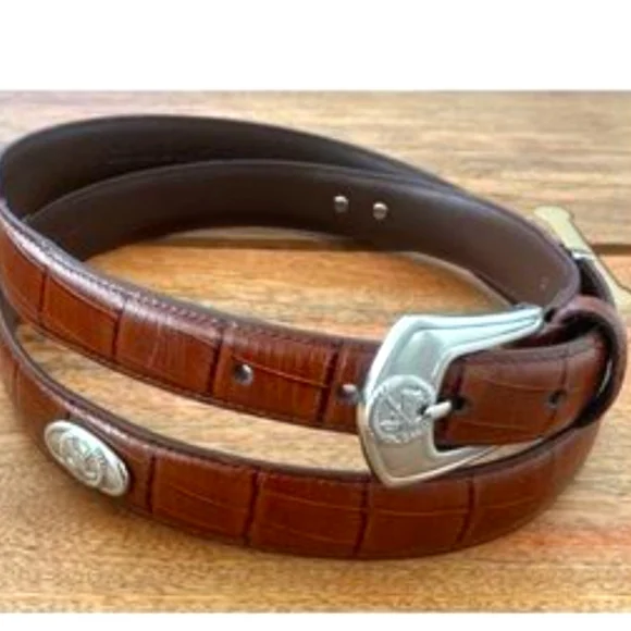 Ping | Accessories | Genuine Leather Brown Belt With Silver  display picture 1